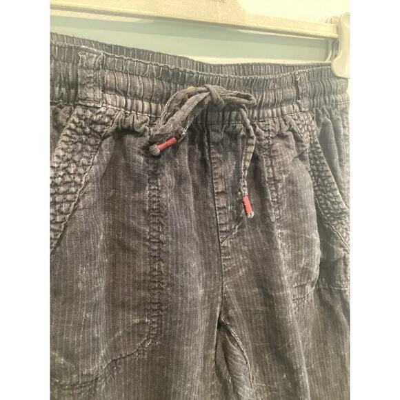 Anthropologie Womens Linen Pants Size XS Cargo Navy Blue Beachy Jogger Summer - Picture 6 of 12